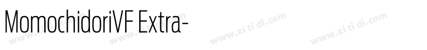 MomochidoriVF Extra字体转换